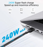 Anker USB-C 240W Nylon Braided Fast Charging Cable