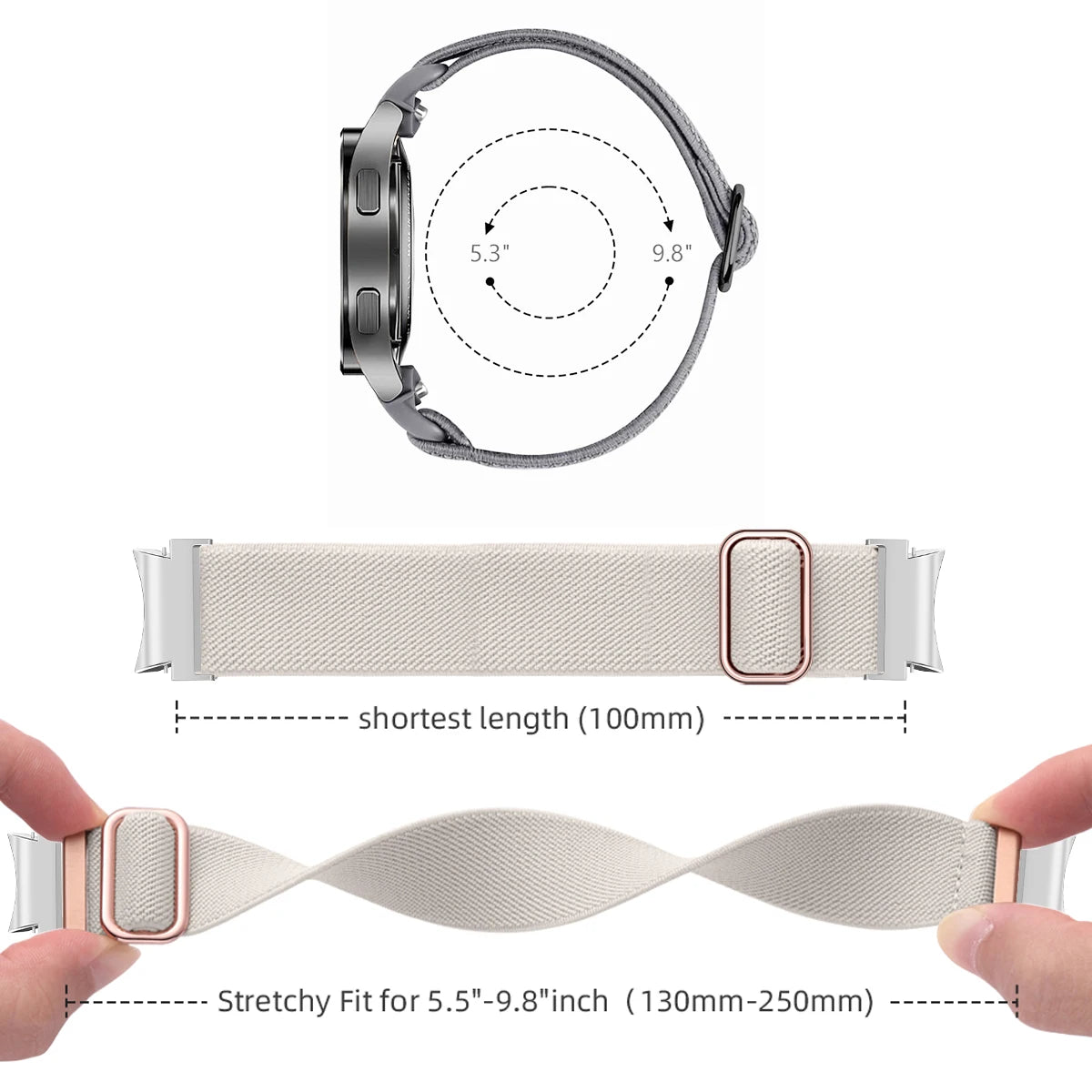 Elastic Nylon Sport Band for Samsung Galaxy Watch 7