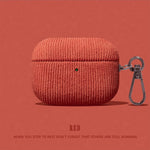 Soft Corduroy Case with Detachable Metal Carabiner for AirPods Pro 3