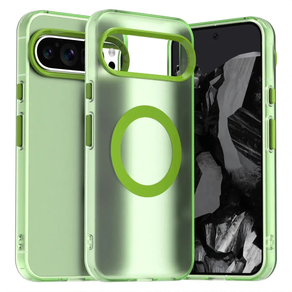 Matte Military-Grade Shockproof Magnetic Case for Google Pixel 9 Series