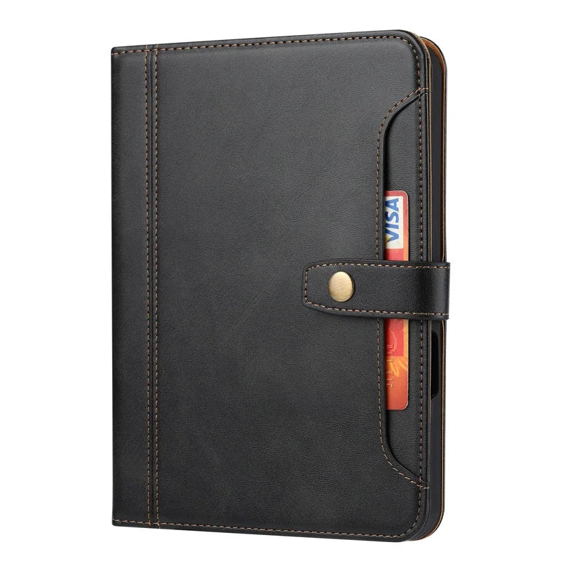 Leather Flip Kickstand Case with Card Slot for iPad Mini 7