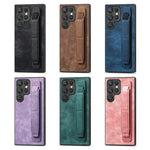 Wristband Vintage Leather Case for Samsung Galaxy S24 Ultra