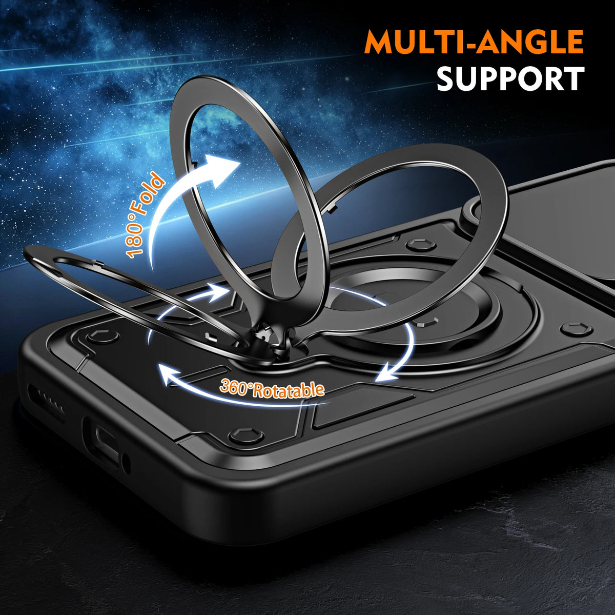 Rugged Shockproof Case with Sliding Camera Lens Cover for Nothing Phone (4b)