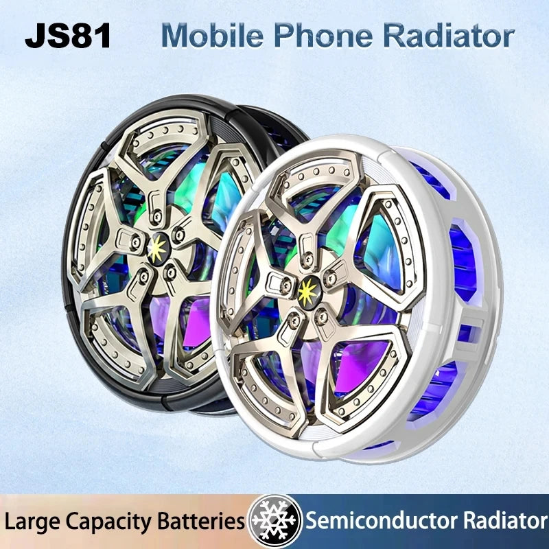 Bonola Magnetic Cooling Fan with Peltier Semiconductor Refrigeration and RGB Lamp for Phones