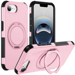 Shockproof Dual-Layer Case with 360° Rotating Ring Stand for iPhone 17e
