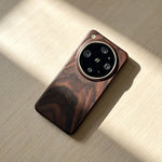 Lightweight Wood Case with Raised Metal Camera Ring for OPPO Find X9 Ultra