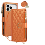 Premium Crossbody Zipper Leather Flip Case for iPhone 17 Series