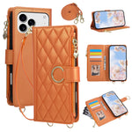 Premium Crossbody Zipper Leather Flip Case for iPhone 17 Series