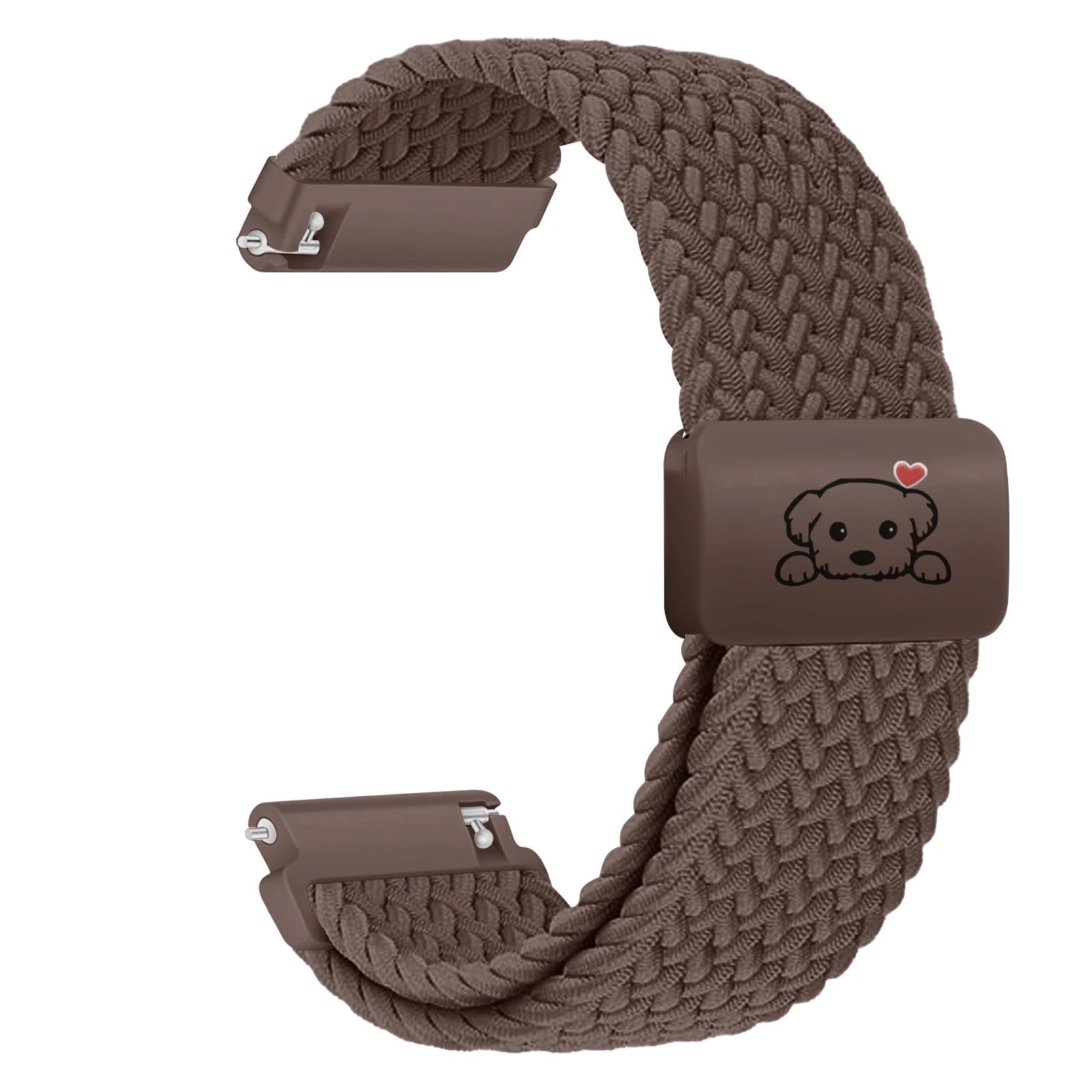 Cute Dog Design Magnetic Braided Strap for Samsung Galaxy Watch 8 & Galaxy Watch 8 Classic