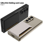 Slim Matte Ultra-Thin PC Leather Wallet Case for Samsung Galaxy Z Fold 7