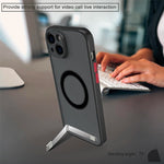 Slim Shockproof Translucent Matte Magnetic Phone Case with Kickstand for iPhone 15 Series