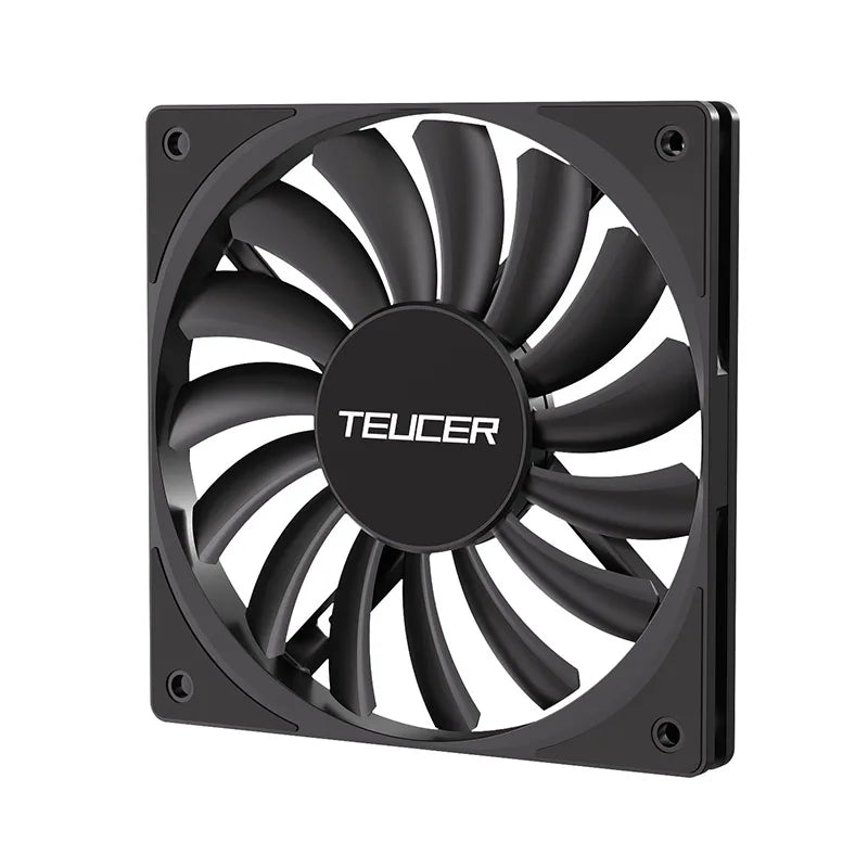 TEUCER 120mm x 12mm Slim Fan for Mini-ITX Builds and Low Profile Coolers