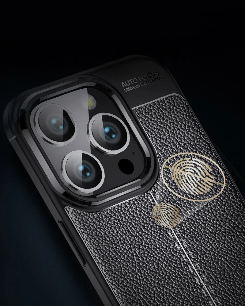 Shockproof Luxury PU Leather & TPU Case for iPhone 16 Series