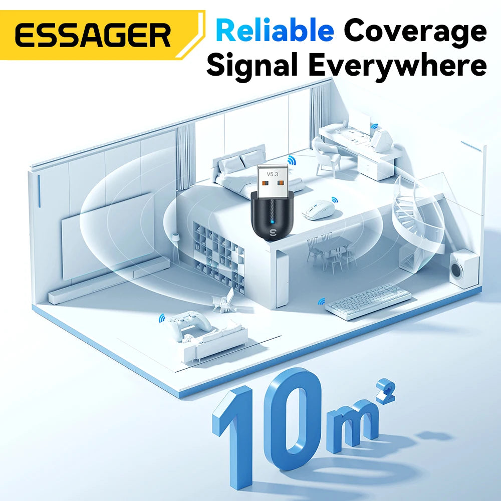 Essager Bluetooth 5.3 USB Transmitter & Receiver
