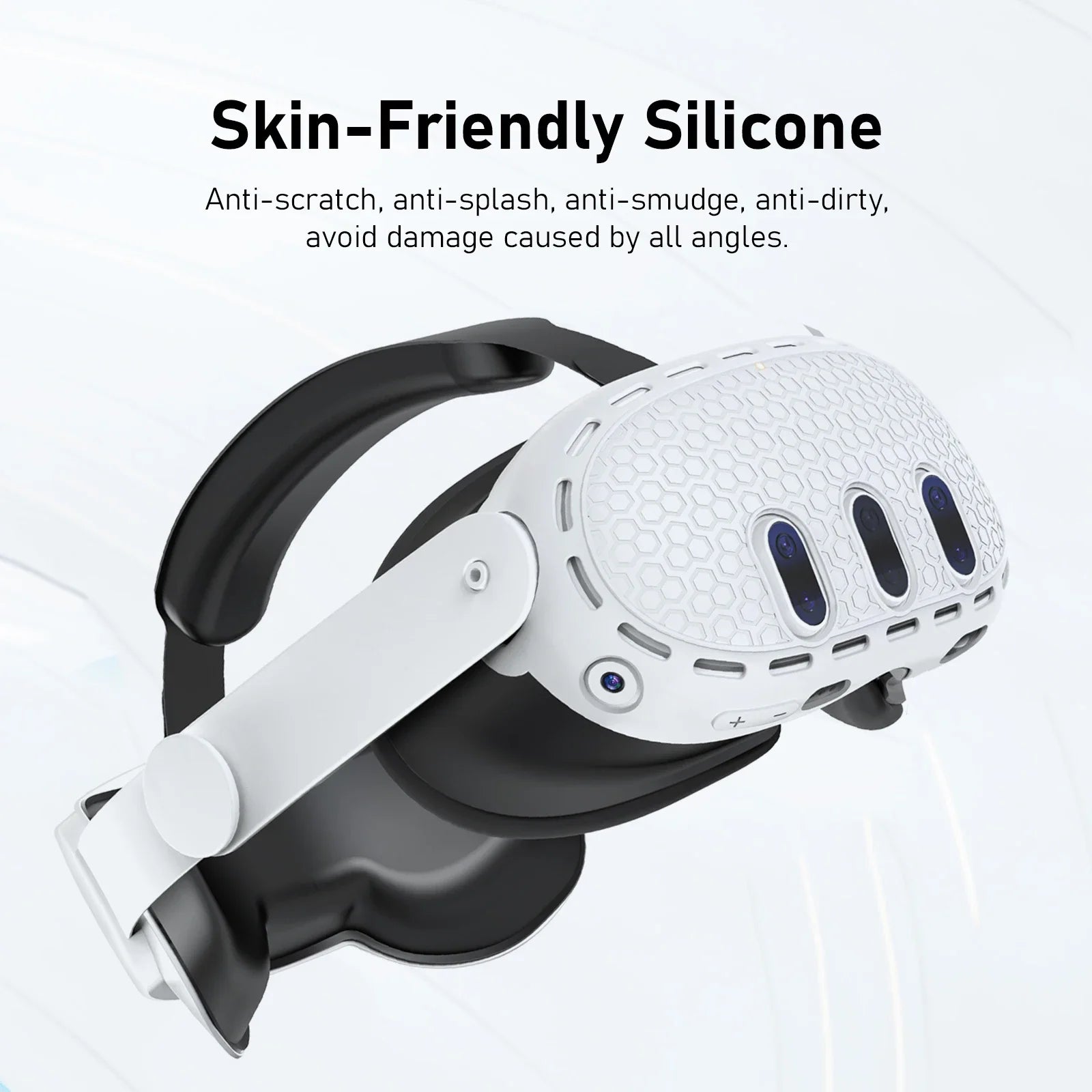Soft Silicone Protective Cover for Meta Quest 3