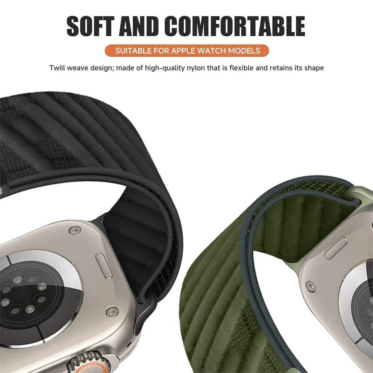Double-Layered Nylon Sport Strap for Apple Watch