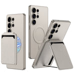 Slim PU Leather Case with Card Slot for Samsung Galaxy S25 Series