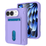 Spring-Loaded Hinge Protection Case with Card Slot for iPhone Duo