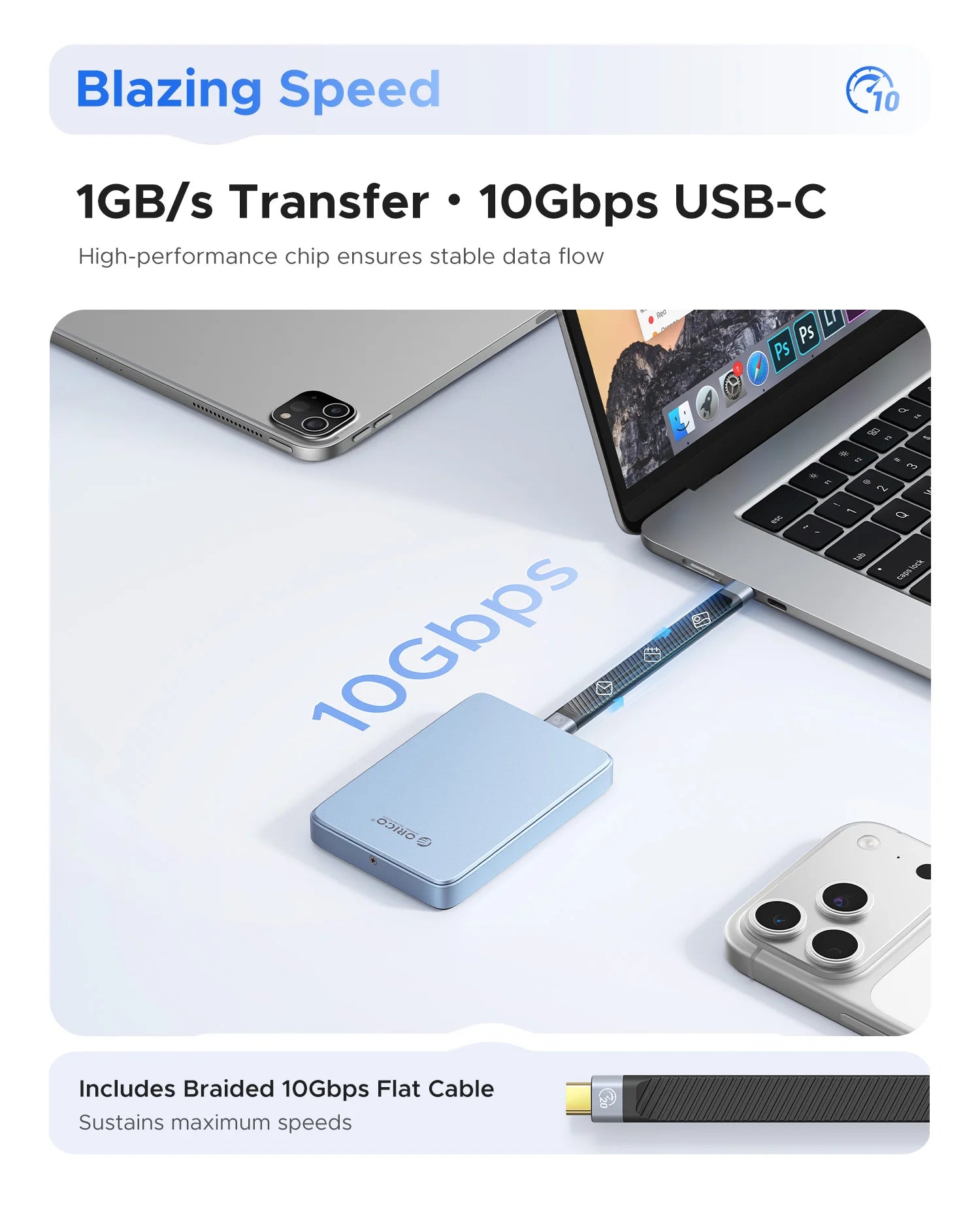 ORICO Magnetic M.2 NVMe SSD Enclosure