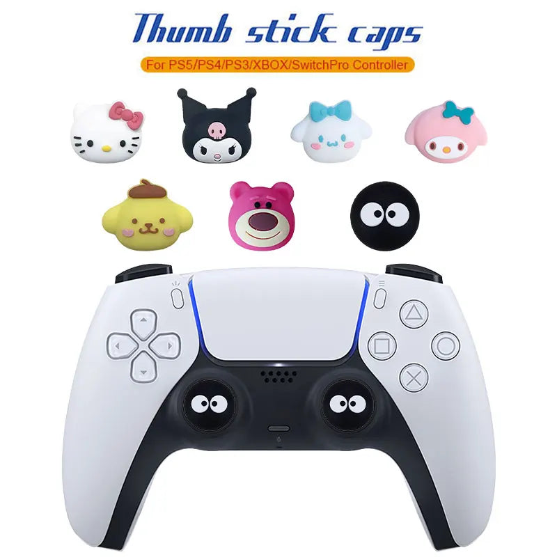 2-Pack Soft Silicone Thumb Grips for PlayStation 5 Controller