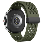 Perforated Silicone Sport Band with Magnetic Clasp for Samsung Galaxy Watch 9