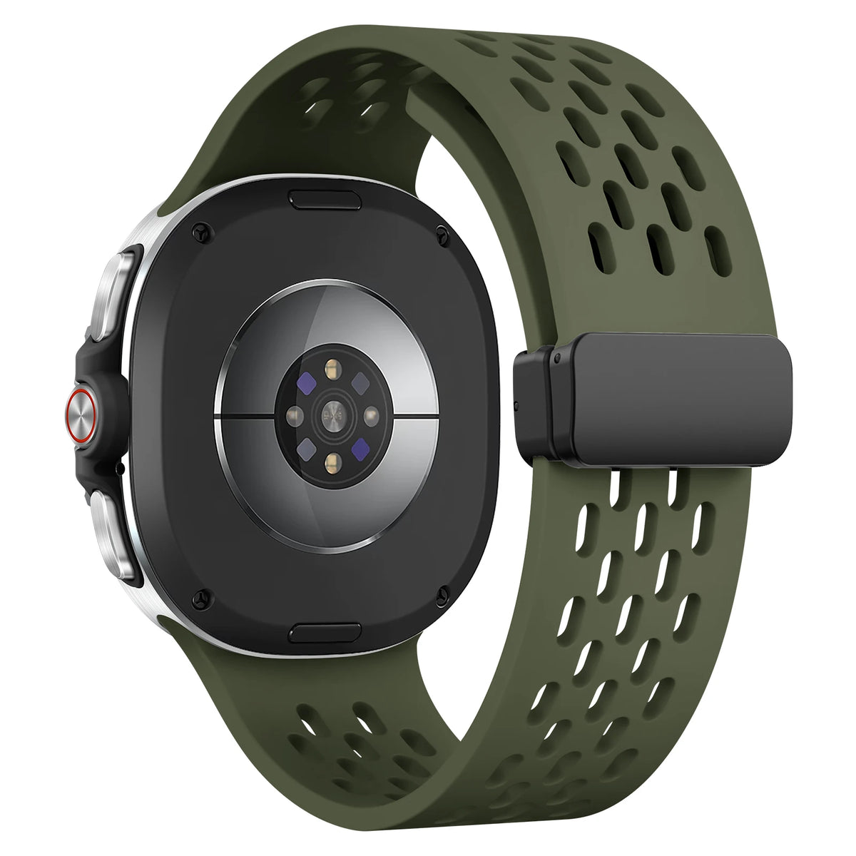 Perforated Silicone Sport Band with Magnetic Clasp for Samsung Galaxy Watch 9