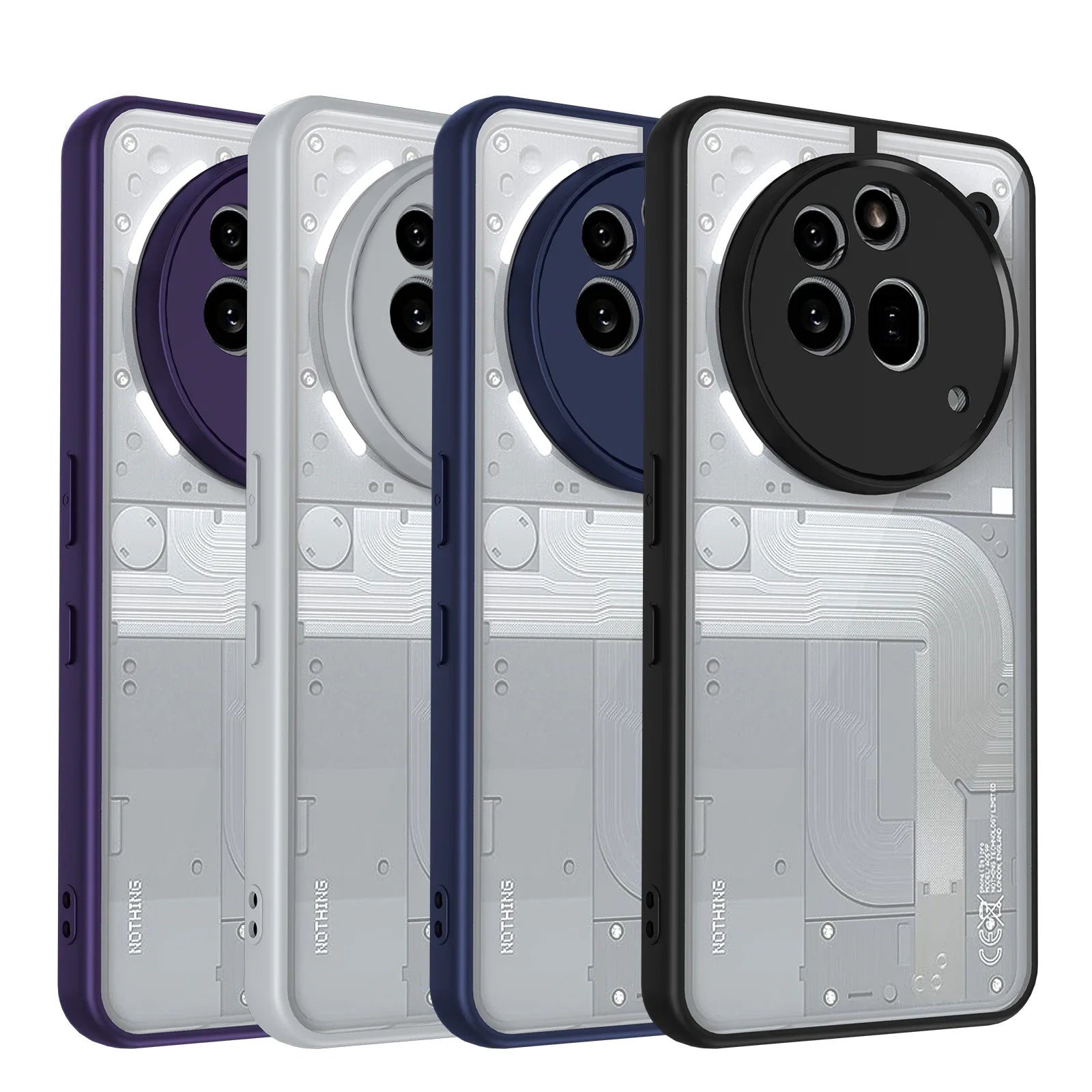 Slim TPU Protective Case with Hard Back & Camera Guard for Nothing Phone 3a / 3a Pro