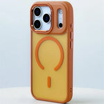 Heavy Duty Matte Translucent MagSafe Shockproof Case with Alloy Lens Cover for iPhone 17 Series