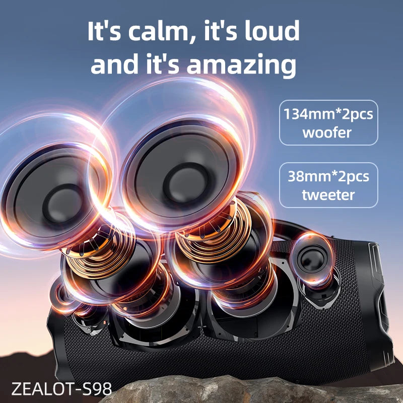 ZEALOT S98 160W Portable Bluetooth Speaker