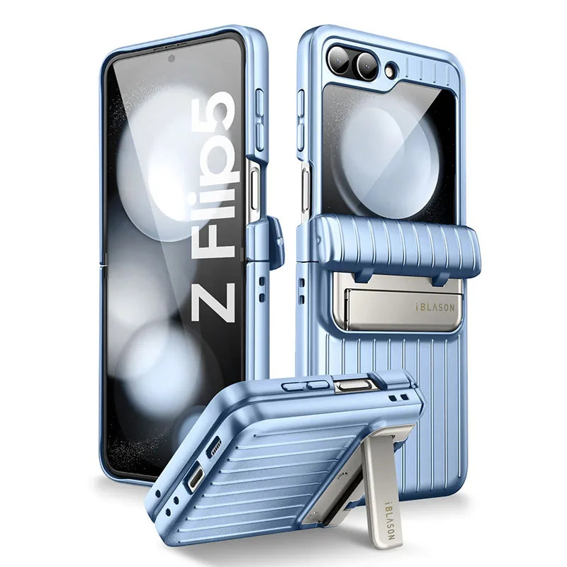 Full-Body Rugged Case with Built-in Screen Protector for Samsung Galaxy Z Flip 5