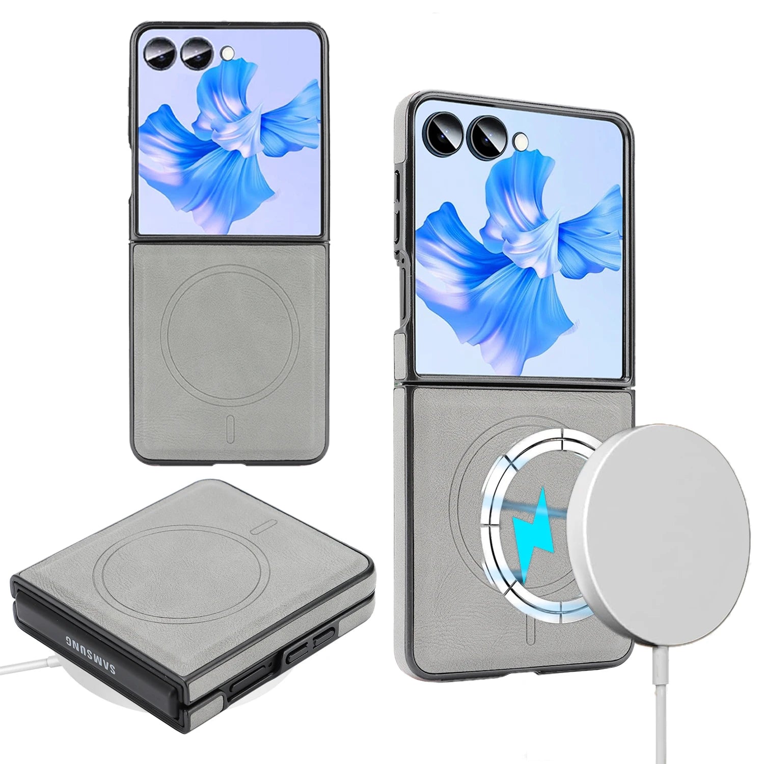 Luxury Business Edition Leather Magnetic Case for Samsung Galaxy Z Flip 7