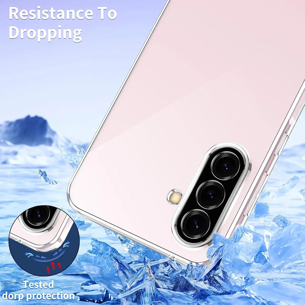 Ultra-Thin Clear TPU Case with Raised Edges for Samsung Galaxy A56