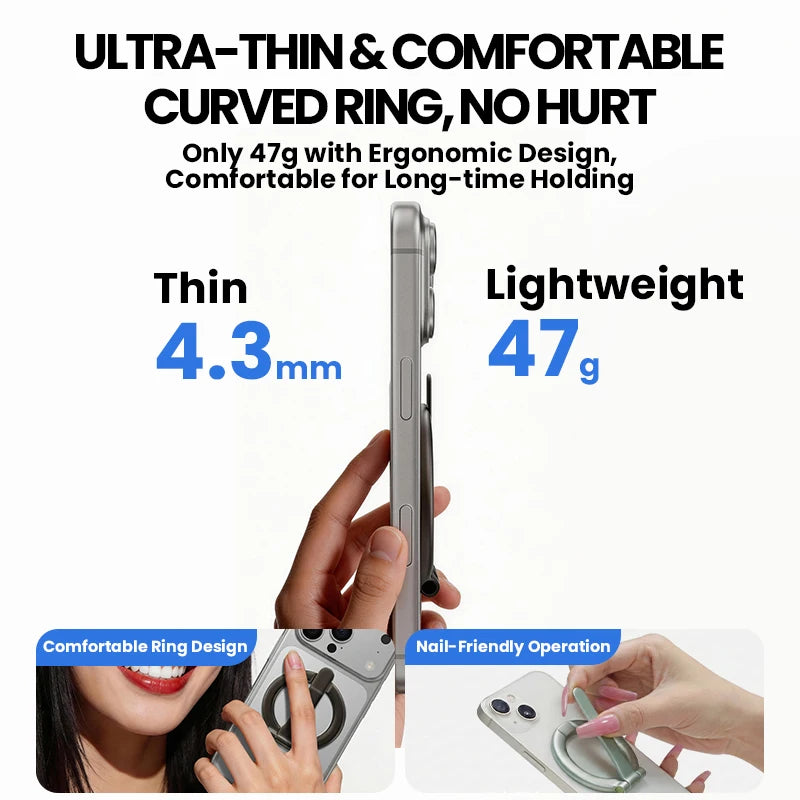 Universal 360° Rotating Magnetic Phone Ring Holder