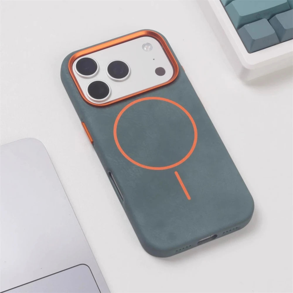 Premium Solid Color MagSafe Case with Alloy Lens Guard for iPhone 17 Series
