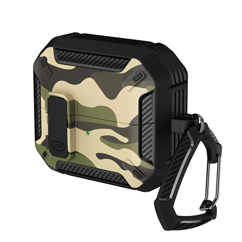 Camouflage Design Shockproof TPU Case for Samsung Galaxy Buds 3 & Buds 3 Pro