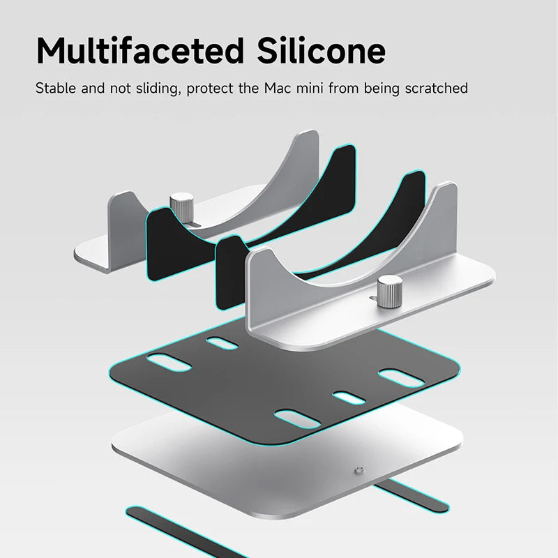 Aluminum Alloy Vertical Stand for Mac Mini M4/M4 Pro