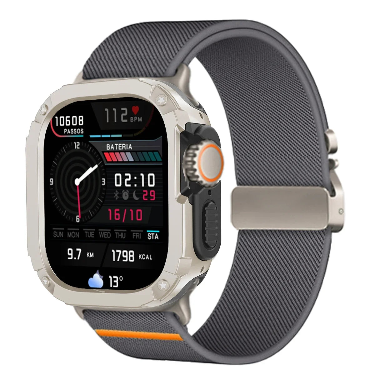 Protective Case and Nylon Sport Strap for Apple Watch