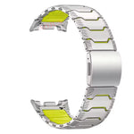 Titanium Link Bracelet Band with Magnetic Light-Up Buckle for Samsung Galaxy Watch Ultra 2