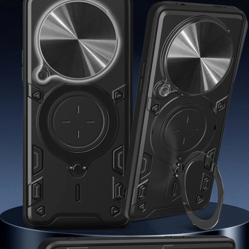 Xiaomi 15 Ultra Magnetic Case with 360° Rotating Ring Stand