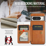 Multi-Card RFID Blocking Wallet Case for Google Pixel 8 Series