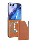 Magnetic Leather Wallet Case with Foldable Stand for Samsung Galaxy Z Flip 7