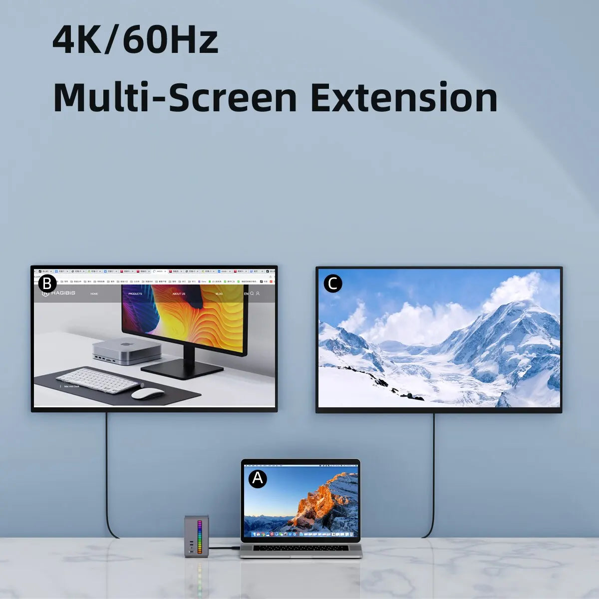 Hagibis U100 Series USB-C Docking Station