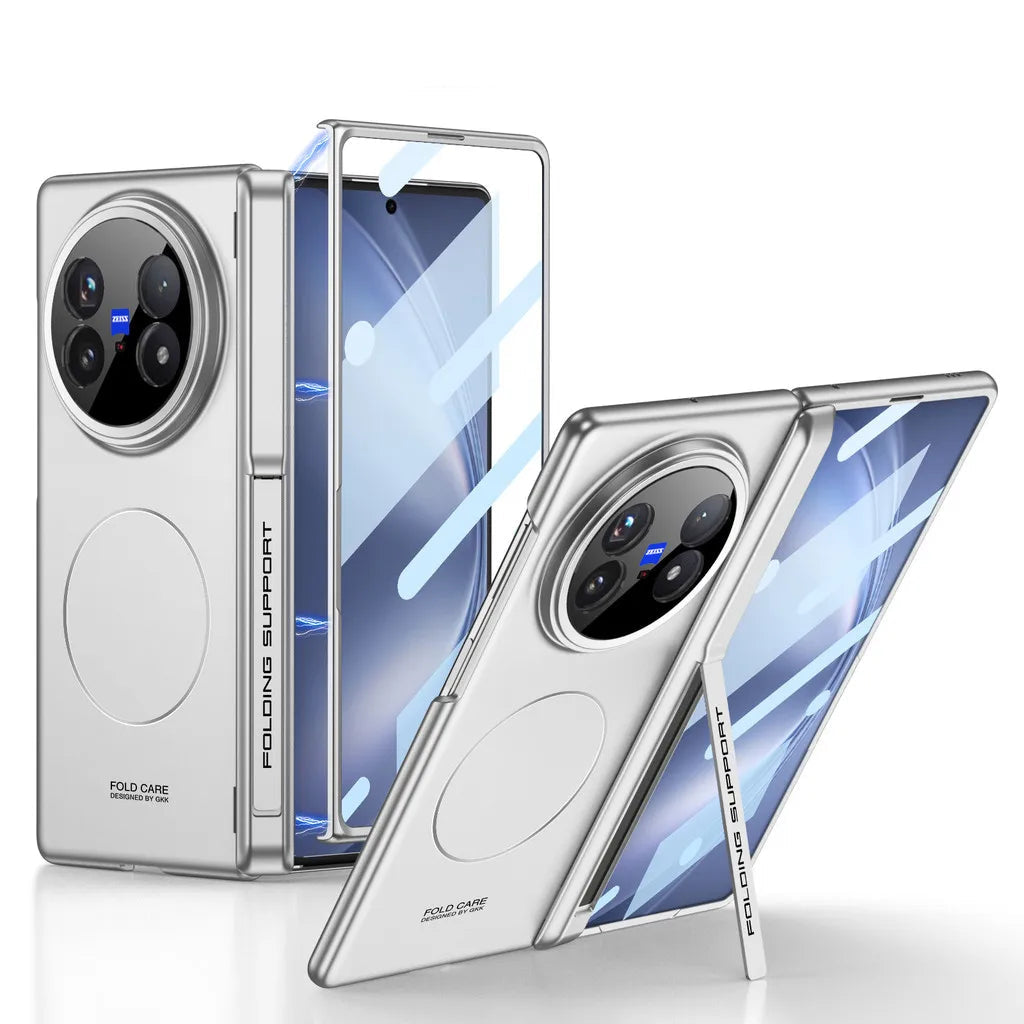 Vivo X Fold5 Skin-Feel Armor Case with HD Tempered Film