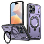 Hard PC and Soft TPU Camera Protection Case with Ring Stand for iPhone 18 Series