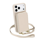 iPhone 17 Series Crossbody Leather Wallet Case