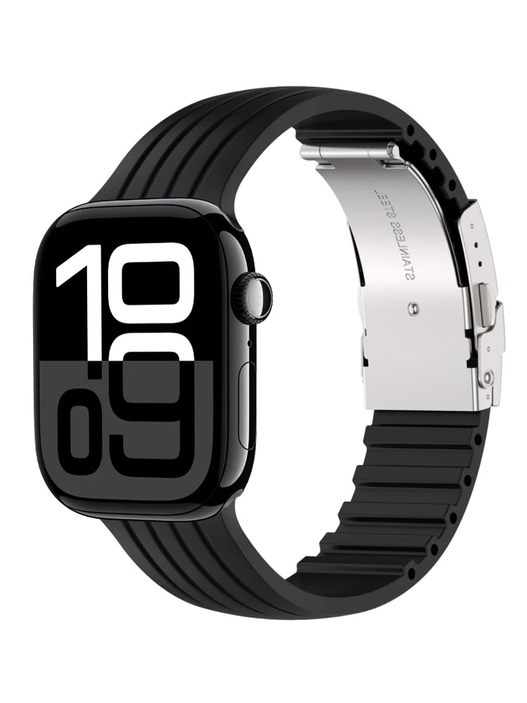 Durable Silicone Wrist Strap for Apple Watch