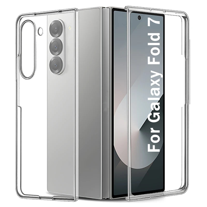 Protective Hard PC Shell Transparent Case for Samsung Galaxy Z Fold 7