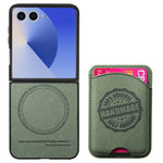 Samsung Galaxy Z Flip 7 Cowboy Style Magnetic Wallet Case with Detachable Bag