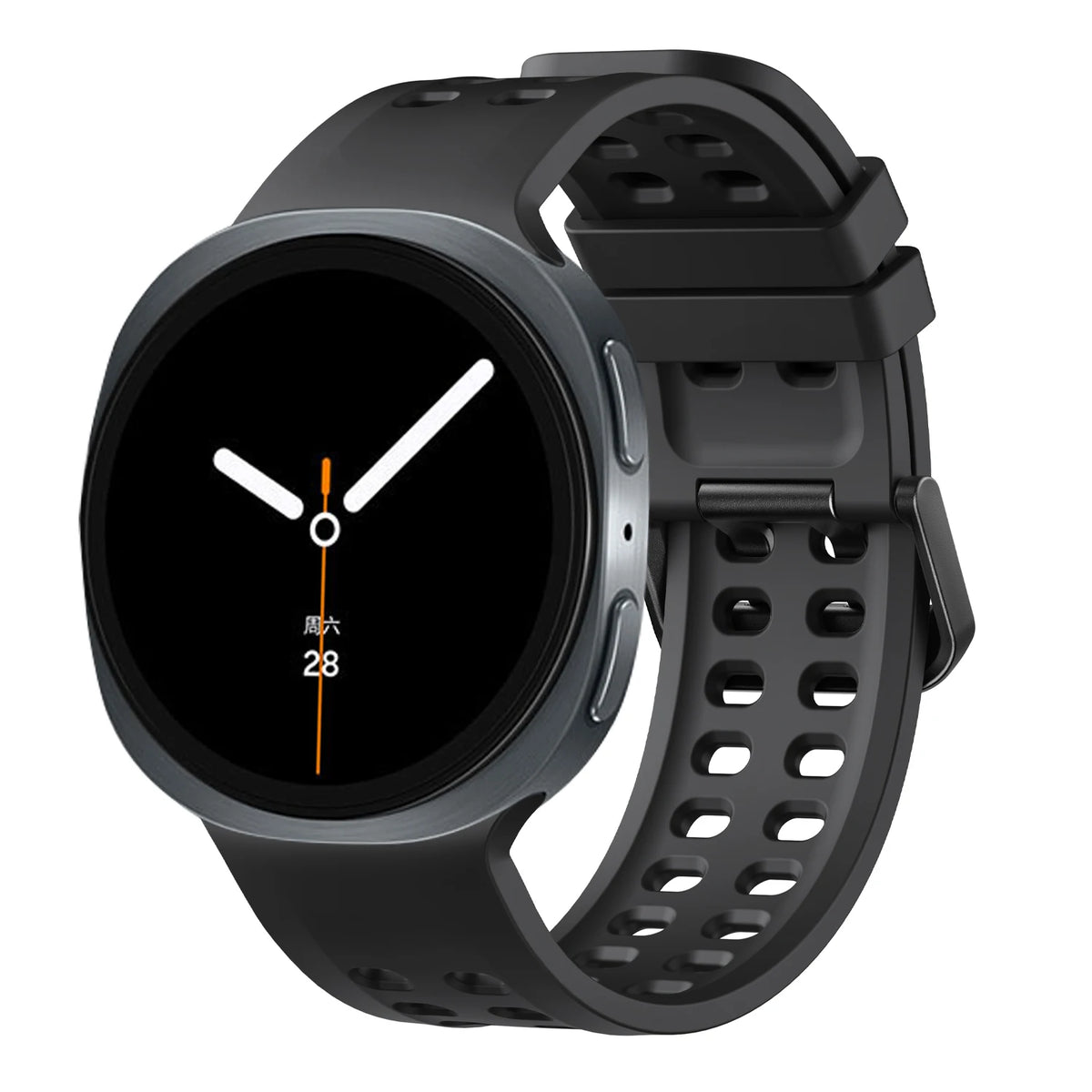 Perforated Silicone Sport Band with Quick-Release Tab for Samsung Galaxy Watch 9