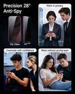 Anti-Spy Privacy Tempered Glass Screen Protector for iPhone 15 Series